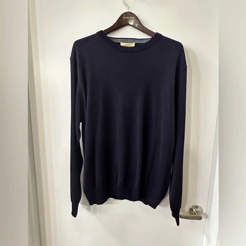 Montechiaro Men’s Black Purple Sweater Large (52) NWT